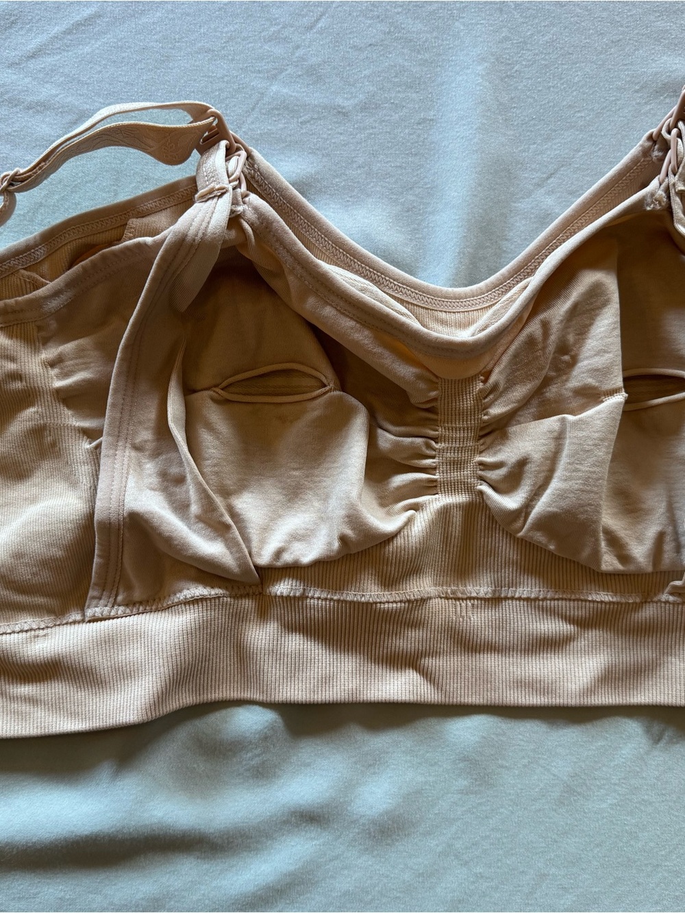 Set of 2 Kindred Bravely Nude Seamless Ribbed Nursing Bralettes - Picture 5 of 5